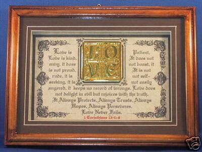 Bible,Verse,Scripture,Framed,Plaque,Poem,Christian Gift  