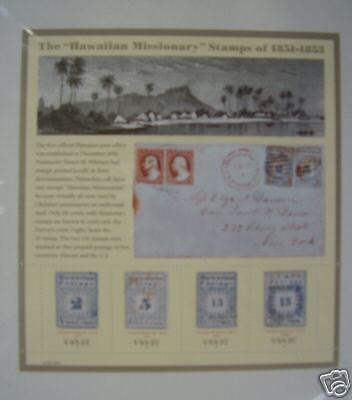 3694 HAWAIIAN MISSIONARY STAMPS 1851 1853 Sealed  