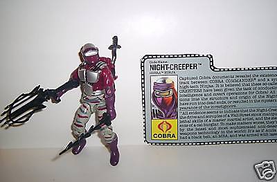 GI JOE    1990 NIGHT CREEPER    100% complete c9 cobra  