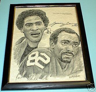 STEELERS JOHN STALLWORTH & LYNN SWANN FRAMED PRINT  