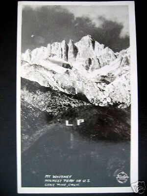 Lone Pine CA RPPC MT Whitney Frashers Fotos