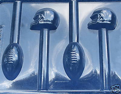 FOOTBALL & HELMET PRETZEL POP CANDY MOLD MOLDS SOAP  