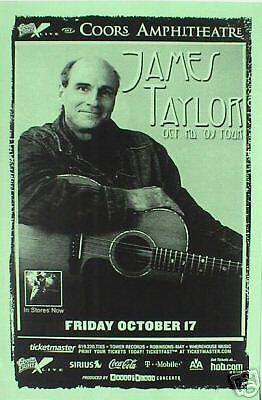 JAMES TAYLOR 2003 SAN DIEGO CONCERT POSTER + HANDBILL  