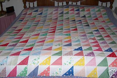 Sawtooth Patchwork Quilt Top Block   Old Fashioned  