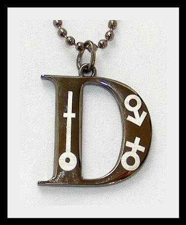 HIGH FASHION SOLID TUNGSTEN INITIAL PENDANT NECKLACE BN  