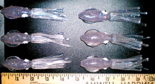 SQUIDS FISHING LURES B2 SQUID BODIES FLUKE SEABASS  