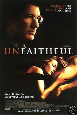 Unfaithful Asian Movie Poster Richard Gere Diane Lane