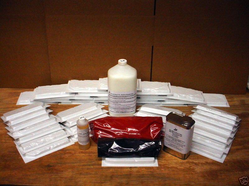 ANTIQUE BRICK VENEER KIT  30 MOLDS MAKE 1000s OF BRICKS  