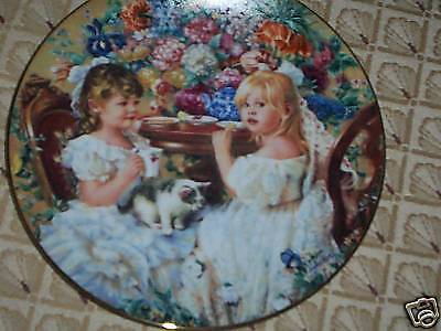 THE TEA PARTY /Sandra Kuck / HEARTS AND FLOWERS PLATE  