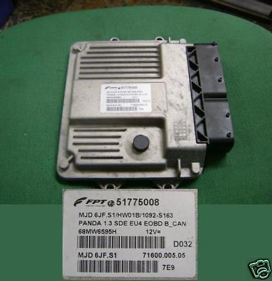 Centralina ECU Motore Fiat Panda 1300 MJ FPT 51775008