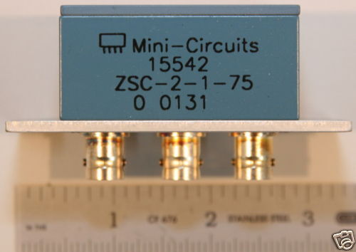 Mini Circuits ZSC 2 1 75B Power Divider 0.25 300MHz 75Ω  