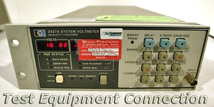 Agilent HP 3437A System Voltmeter   Parts/Repair  